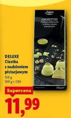 Lidl DELUXE Ciastka z nadzieniem pistacjowym oferta