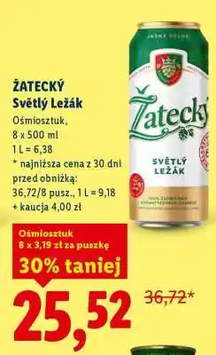 Lidl Žatecký Světlý Ležák oferta