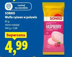 Lidl Sonko Wafle ryżowe w polewie oferta