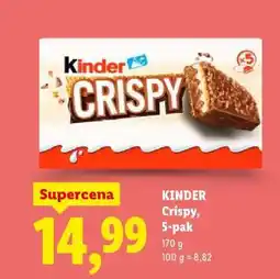 Lidl Kinder Crispy, 5-pak oferta