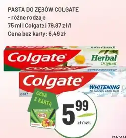 Sedal Colgate pasta do zębów oferta