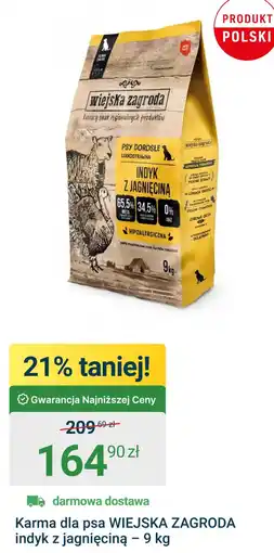 ERLI Wiejska Zagroda Karma dla psa indyk z jagnięciną oferta