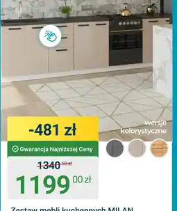 ERLI Zestaw mebli kuchennych MILAN oferta