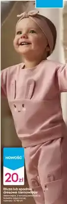 Pepco Bluza lub spodnie dresowe niemowlęce dziewczęce, z wysoką zawartością bawełny organicznej oferta