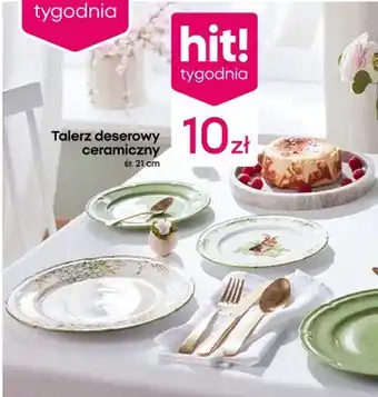 Talerz deserowy ceramiczny śr. 21 cm