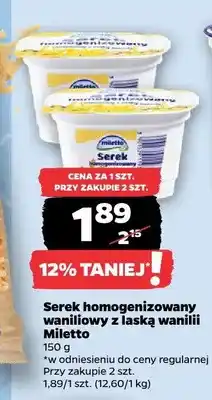 Netto Serek homogenizowany waniliowy z laską wanilii oferta
