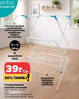 Netto Trzypoziomowa suszarka na pranie oferta