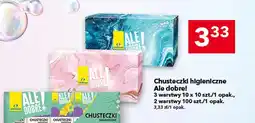 Lewiatan Chusteczki higieniczne 3 warstwy 10 x 10 szt oferta