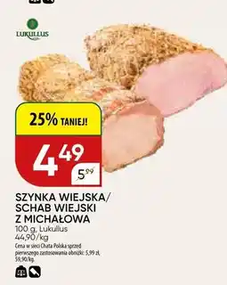 Chata Polska Szynka wiejska / schab wiejski z michałowa oferta