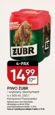 Chata Polska Piwo Żubr 4-pak oferta