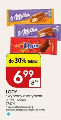 Chata Polska Lody wybrany asortyment oferta