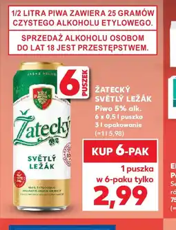 Kaufland Piwo Zatecký Světlý Ležák oferta