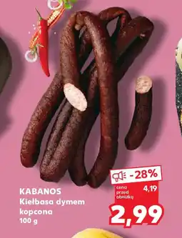 Kaufland Kabanos kiełbasa kopcona oferta