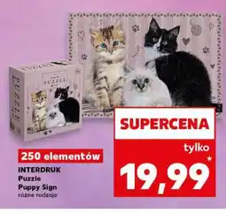 Kaufland INTERDRUK Puzzle Puppy Sign oferta