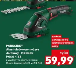 Kaufland PARKSIDE Akumulatorowe nożyce do trawy i krzewów PGSA 4 B3 oferta