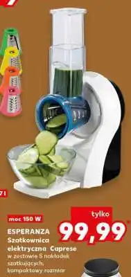 Kaufland ESPERANZA Szatkownica elektryczna Caprese oferta