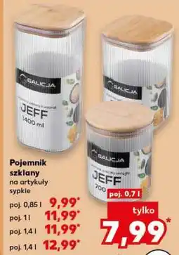 Kaufland Pojemnik szklany na artykuły sypkie poj. 0,7 l oferta