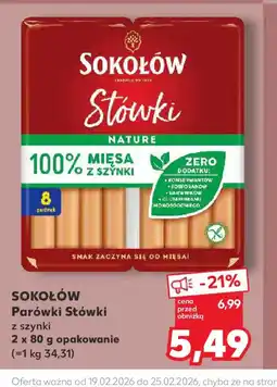 Kaufland Sokołów Parówki Stówki oferta