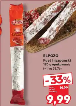 Kaufland ELPOZO Fuet hiszpański oferta