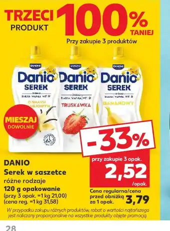 Kaufland Danio Serek w saszetce oferta