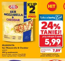 Kaufland Mlekovita Ser Mozzarella & Cheddar oferta