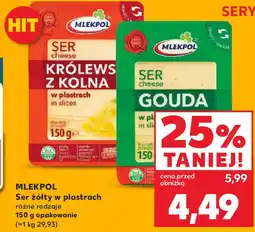 Kaufland Mlekpol Ser żółty w plastrach oferta