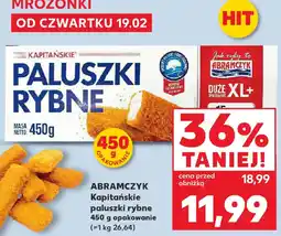 Kaufland Abramczyk Kapitańskie paluszki rybne oferta