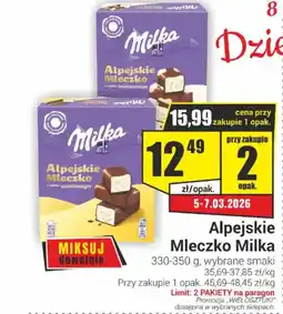 Delikatesy Sezam Alpejskie Mleczko Milka oferta