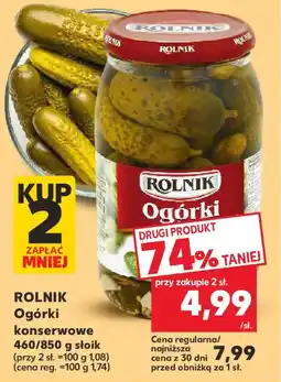 Kaufland Rolnik Ogórki konserwowe oferta