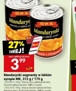 Twój Market Mandarynki segmenty w lekkim syropie MK oferta