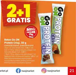 Twój Market Baton Go ON Protein Crisp oferta