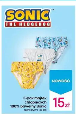 Pepco 3-pak majtek chłopięcych 100% bawełny oferta