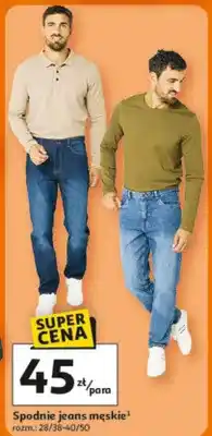 Auchan Spodnie jeans męskie oferta