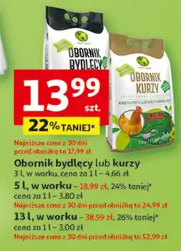 Auchan Obornik bydlęcy lub kurzy 3 l, w worku oferta