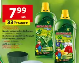 Auchan Nawóz uniwersalny Biohumus 1,2 l, cena za 1 l - 6,66 zł oferta