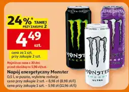 Auchan Napój energetyczny Monster oferta