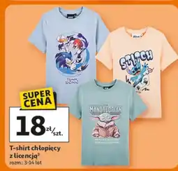 Auchan T-shirt chłopięcy z licencją oferta