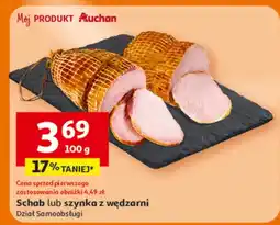 Auchan Schab lub szynka z wędzarni oferta