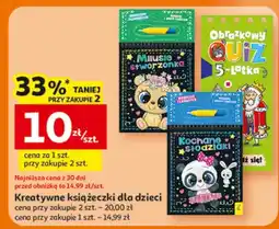 Auchan Kreatywne książeczki dla dzieci oferta