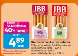 Auchan Kiełbaski cienkie bez osłonki śląskie oferta