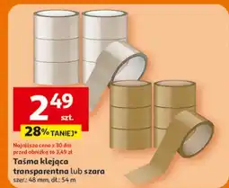 Auchan Taśma klejąca transparentna lub szara oferta