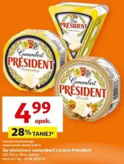 Auchan Ser pleśniowy camembert lub brie różne rodzaje oferta