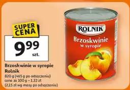 Auchan Brzoskwinie w syropie Rolnik oferta