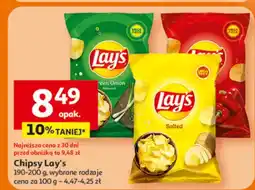 Auchan Chipsy, wybrane rodzaje Lay's oferta