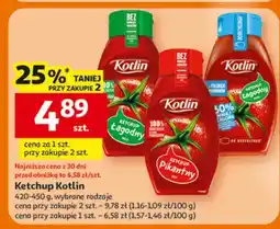 Auchan Ketchup, wybrane rodzaje Kotlin oferta
