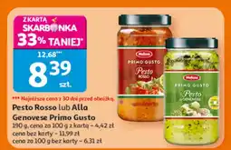 Auchan Pesto Rosso lub Alla Genovese Primo Gusto Barilla oferta