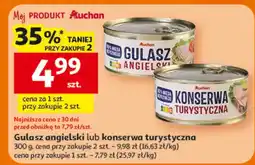 Auchan Gulasz angielski lub konserwa turystyczna Auchan oferta