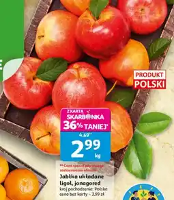 Auchan Jabłka układane ligol, jonagored oferta