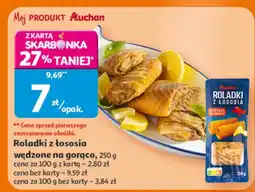 Auchan Roladki z łososia wędzone w sosie oferta