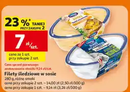 Auchan Filety śledziowe w sosie oferta